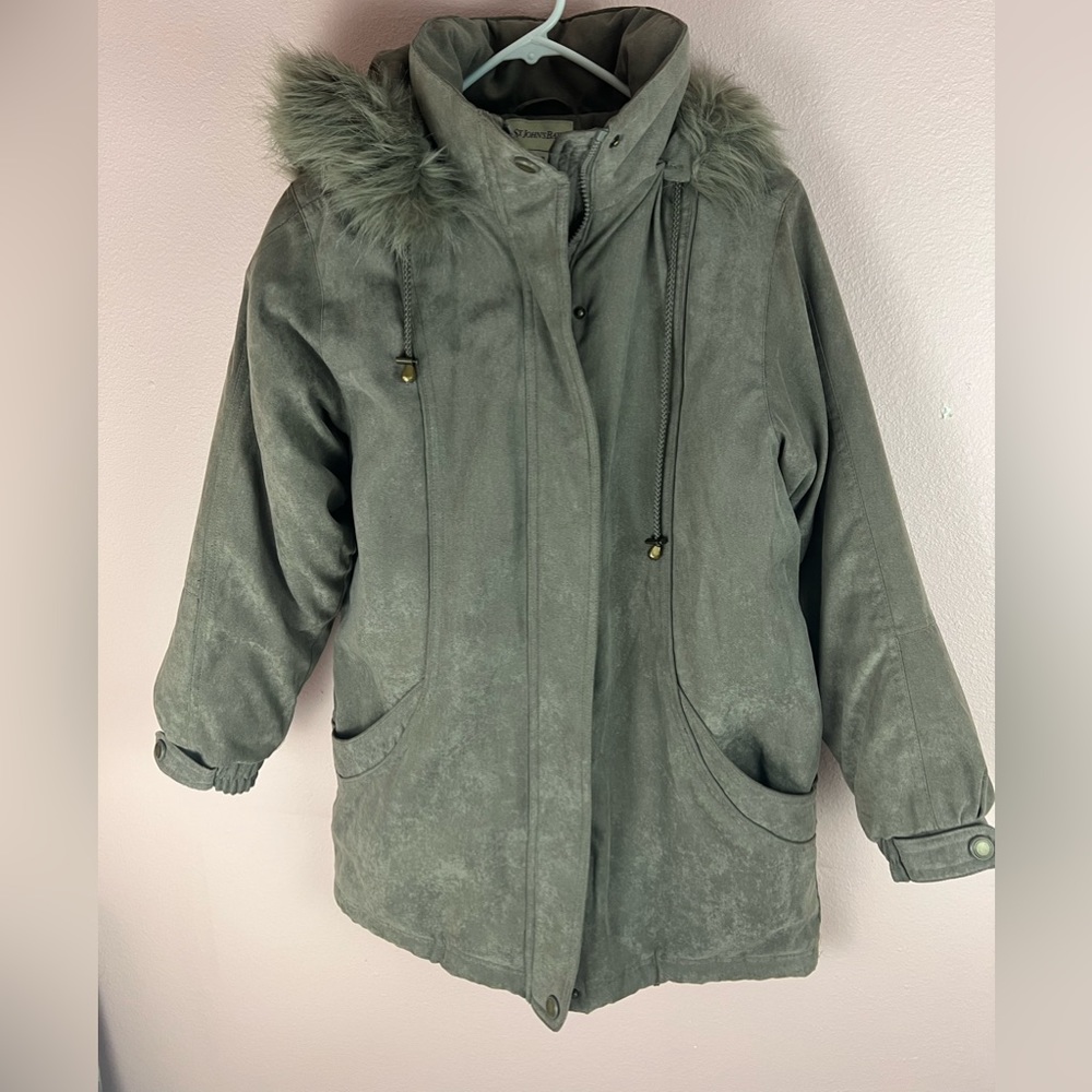 St.John’sBay Women’s Jacket Parka Coats Hooded Pre-owned